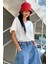 Kadın Beyaz Embrace Sırt Baskılı Oversize T-Shirt 2
