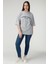 Kadın Gri North Shore Baskılı Oversize T-Shirt 2