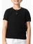 Kısa Kol Batı Cep Detaylı Yazlık Müslin Erkek Çocuk Tshirt Buz Mavi Bmv 4