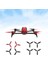 4 Adet Parrot Bebop 2 Drone Pervane Kanatları Drone Aksesuarları Siyah + Kırmızı Için Uygun (Yurt Dışından) 2