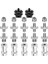 22 Paket Kamera Dönüştürücü Vida, 1/4 Ila 3/8 Vida Adaptörü, 1/4 Ila 1/4 Vida Adaptörü, Kamera Tripod Monopod Bilyalı Başlığı Için (Yurt Dışından) 1