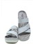 SIB220511 Kifidis-Natura Kadın Taşlı Anatomik Deri Terlik 36-41 Gri/grey 2