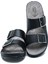 Kifidis SIB160117-V2 Kifidis-Natura Kadın Çift Bantlı Anatomik Deri Terlik 36-41 Siyah/black 2