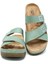 Kifidis SIB220511 Kifidis-Natura Kadın Taşlı Anatomik Deri Terlik 36-41 Yeşil/green 2