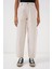 6703 Yüksek Bel Kot Pantolon - Ekru 3