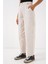 6703 Yüksek Bel Kot Pantolon - Ekru 4