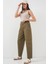 6703 Yüksek Bel Kot Pantolon - Haki 1