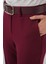 6538 Kemerli Ispanyol Paça Pantolon - Bordo 5