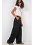 6691 Geniş Paça Kargo Pantolon - Siyah 1
