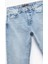 Pamuklu Normal Bel Düğmeli Vintage Straight Fit Jean Pantolon 3