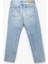 Pamuklu Normal Bel Düğmeli Vintage Straight Fit Jean Pantolon 2
