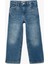 Pamuklu Taşlı Geniş Paça Jean Pantolon 1