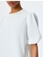 Fiyonk Detaylı Poplin Pamuklu Bisiklet Yaka Balon Kollu Oversize Bluz 5