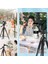Telefon ve Fotoğraf Makinası Takılabilen Bluetooth Kumandalı 146 cm Tripod (4887) 4