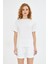 Kadın Konforlu %100 Pamuk Kısa Kollu Günlük Tişört 4