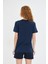 Kadın Konforlu %100 Pamuk Kısa Kollu Günlük Tişört 4