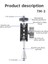 Çok Fonksiyonlu Sihirli Kol Çift Bilyalı Kafalı Süper Kelepçe Süper Kelepçe Montajı 1/4 Dişli Adaptörü, Dslr Fotoğraf Makineleri Için, Tm-3 (Yurt Dışından) 5