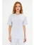 Kadın Konforlu %100 Pamuk Kısa Kollu Günlük Tişört 3