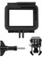 Gopro Hero Için Çerçeve (2018) / 6 / 5 Muhafaza Sınırı Koruyucu Kabuk Kılıfı Go Pro Hero6 Hero5 Için Aksesuarlar Hızlı Çekme Hareketli Soket ve Vida ile Siyah (Siyah) (Yurt Dışından) 5