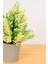 Dekoratif Küçük Saksılı Yapay Lavanta Çiçeği Beyaz 18 cm EVA-5824 C1-1-423 2