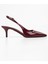 Kadın Estelle Bordo Rugan Stiletto 5