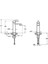 Suit A4281629 Lavabo Bataryası Üstten, Soft Altın 2