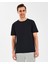 M Sorona Regular T-Shirt Erkek Siyah Tshirt S2510210-001 2