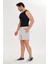 Erkek Stretchfit Içi Astarlı Esnek Sporcu Şortu Taş 2658-T 1
