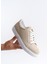 SLW165 Elite Bağcıklı Erkek Günlük Sneaker Ayakkabı Krem 1