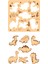 Çocuk Puzzle (Yapboz) Birinci Sınıf Ahşap 3 Parça Eğitici Öğretici Eğlenceli Set 2