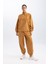 Fit Jogger Eşofman Altı Loose Fit Cepli Beli Paçası Lastikli Standart Boy B4214AX24SP 4