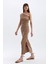 Straight Fit Normal Bel Bürümcük Midi Etek D2839AX24HS 3