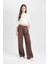 Coool Wide Leg Geniş Bol Paça Eşofman Altı Beli Lastikli Bağcıklı Cepli Basic Düz B3345AX24WN 3