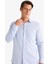 Modern Fit Polo Yaka Basic Düz Uzun Kollu Gömlek E5045AX25SM 4