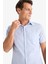Modern Fit Yazlık Polo Yaka Basic Düz Kısa Kollu Gömlek E5077AX25SM 4