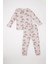 Kız Bebek Pijama Takımı Gökkuşağı Baskılı Uzun Kollu Üst Beli Lastikli Uzun Alt D9075A525SP 7
