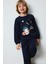 Erkek Bebek Pijama Takımı Uzay Baskılı Uzun Kollu Üst Beli Lastikli Uzun Alt D9068A525SP 1