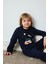 Erkek Bebek Pijama Takımı Uzay Baskılı Uzun Kollu Üst Beli Lastikli Uzun Alt D9068A525SP 2