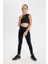 Kız Çocuk Standart Boy Siyah Basic Düz Tayt D3226A824WN 2