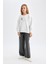 Kız Çocuk Wide Leg Geniş Bol Paça Beli Lastikli Basic Düz Eşofman Altı D3889A824WN 3