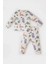 Erkek Bebek Pijama Takımı Dinazor Baskılı Uzun Kollu Üst Beli Lastikli Uzun Alt D9070A525SP 6