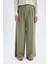 Wide Leg Geniş Bol Paça Çift Pileli Basic Düz Dokuma Pantolon A9068AX24SM 1