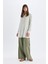 Wide Leg Geniş Bol Paça Çift Pileli Basic Düz Dokuma Pantolon A9068AX24SM 3