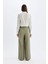 Wide Leg Geniş Bol Paça Çift Pileli Basic Düz Dokuma Pantolon A9068AX24SM 5