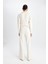 Wide Leg Geniş Paça Eşofman Altı Normal Bel Fitilli Kaşkorse Kumaş Basic Düz B2405AX24AU 4