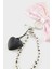 Kadın Peluş Kalp Leopar Desenli Charm Anahtarlık E6621AXNS 3