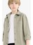 Erkek Çocuk Oversize Geniş Kalıp Polo Yaka Twill Uzun Kollu Gömlek D7793A825SP 4