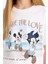 Kız Çocuk Disney Mickey Mouse &Friends Relax Fit Bisiklet Yaka Kısa Kollu Tişört D8824A825SP 5