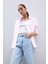 Oversize Geniş Kalıp Basic Düz Oxford Uzun Kollu Gömlek C4597AX25SP 3