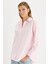 Oversize Geniş Kalıp Basic Düz Oxford Uzun Kollu Gömlek C4597AX25SP 5